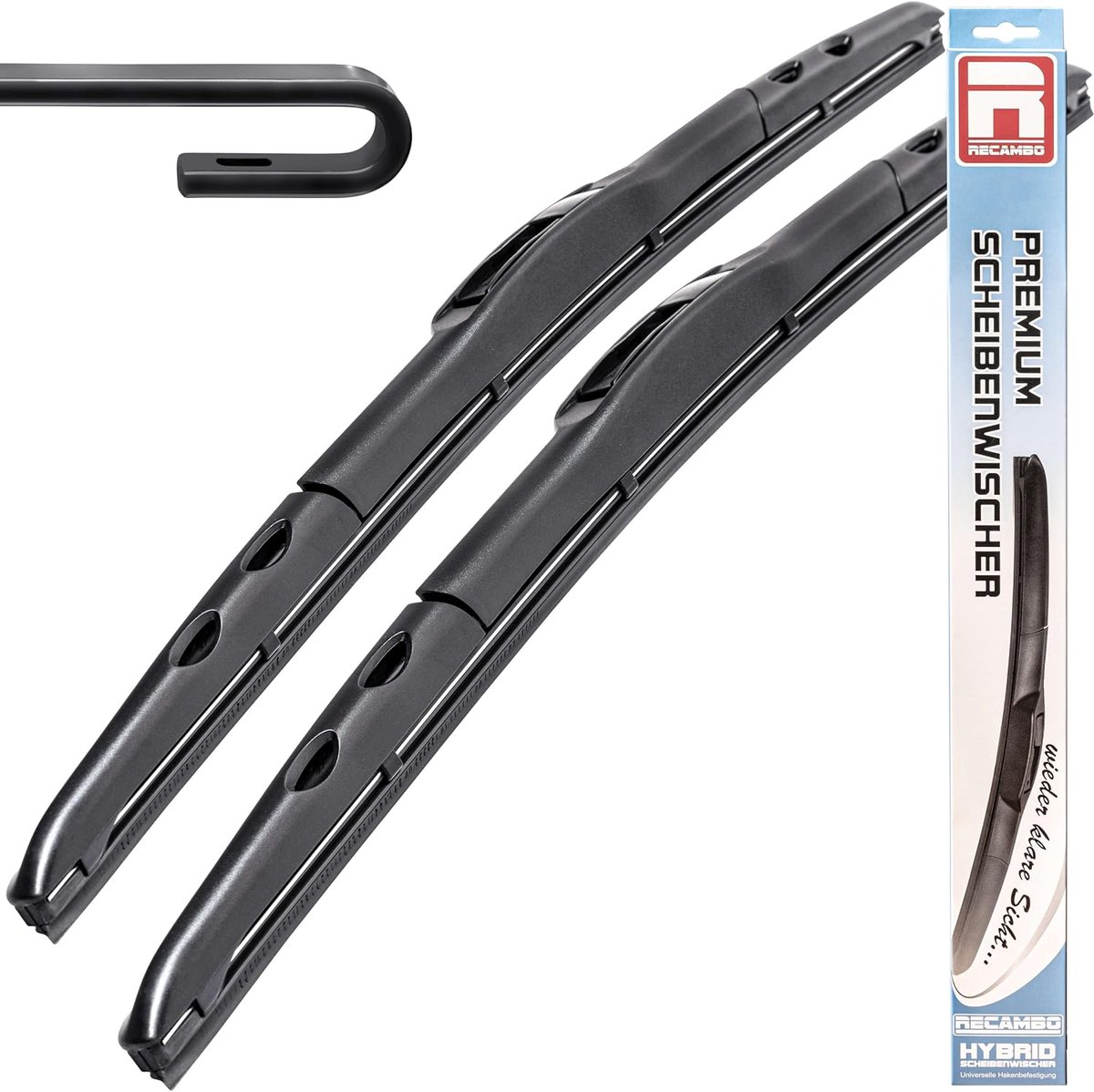 Wisserbladen set 550 mm en 525 mm - Hybrid Flex - Premium kwaliteit - ShopVlot