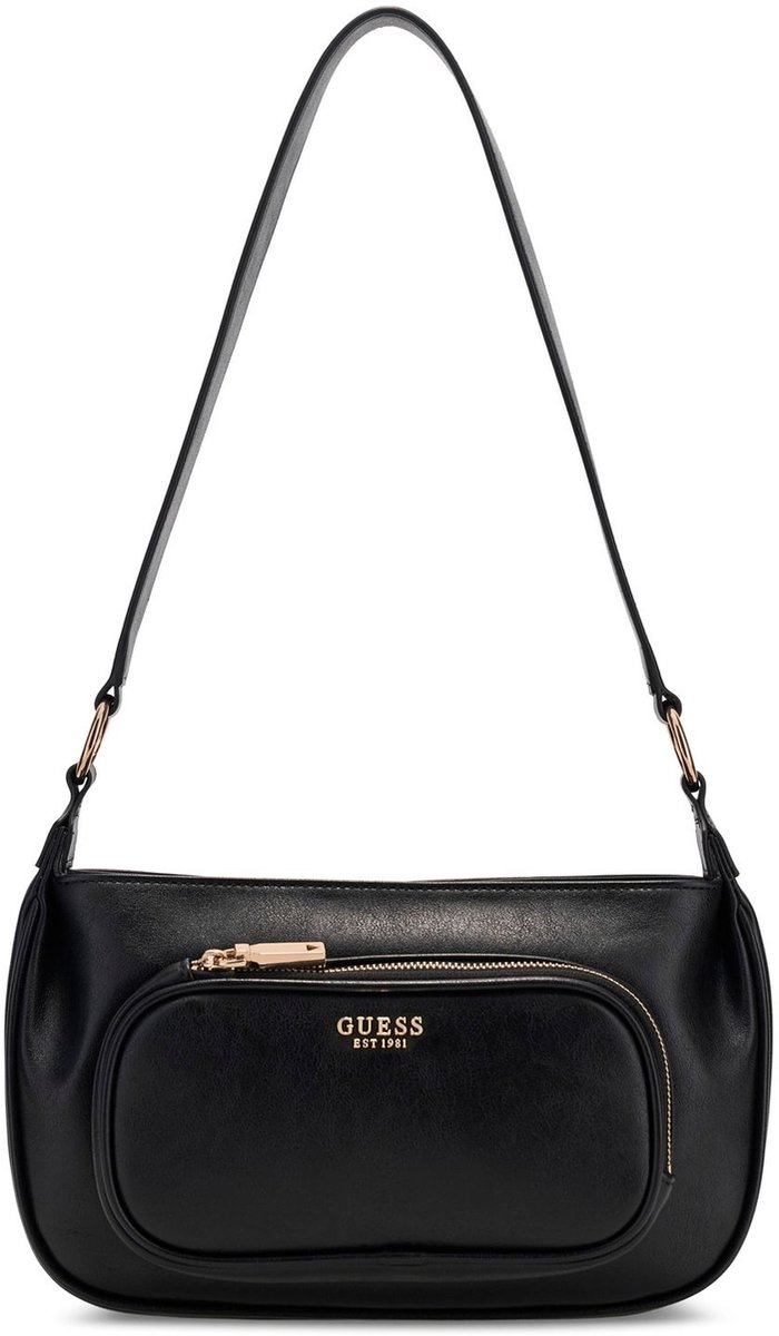 GUESS schoudertas Bronna Shoulder Satchel Bag Black zwart