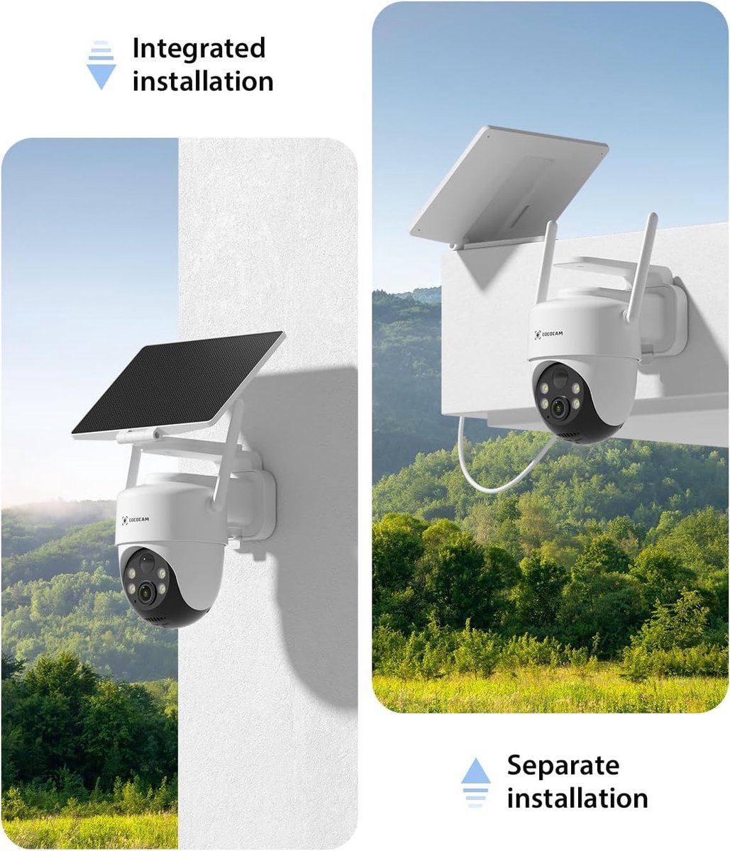 Beveiligingscamera 4K 8MP - Draadloos Wifi - 355° Pan-Tilt - Voor buitengebruik - ShopVlot