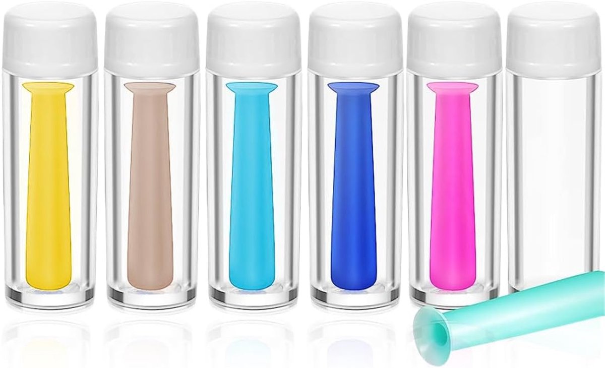 Contactlens applicator - 6 stuks - multi-kleur - handig voor reizen en oogverzorging - ShopVlot