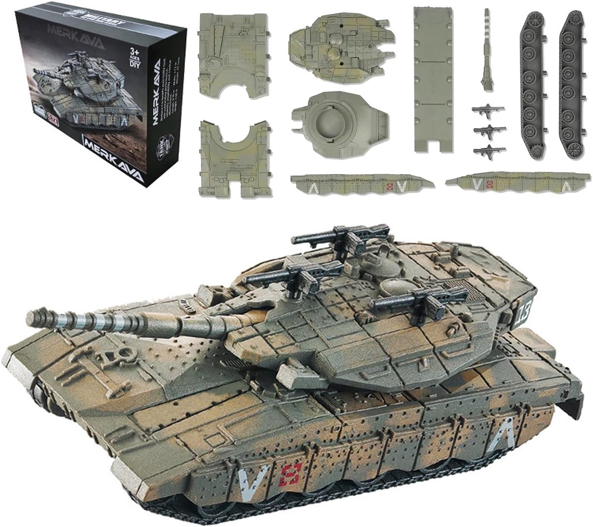 Modelbouw tank 1:72 - Mekava - gedetailleerde replica - voor de echte modelbouwer - ShopVlot