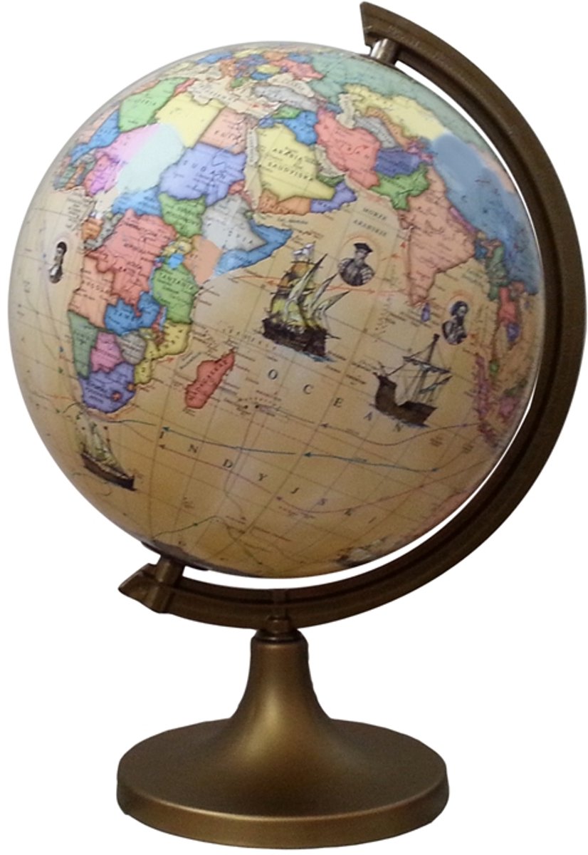 Globus 250mm "Routes van Ontdekkers" - Educatief & Decoratief