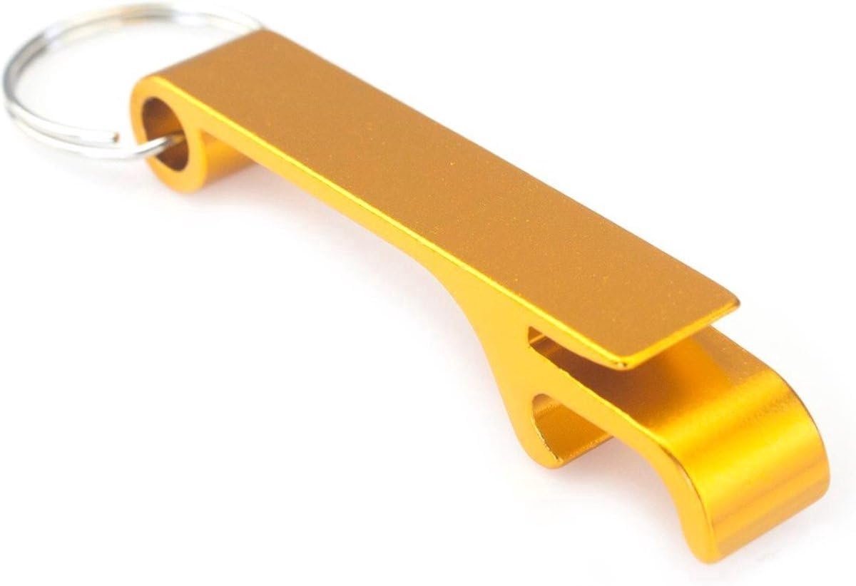 Flesopener sleutelhanger - Goud - Compact ontwerp - Altijd bij de hand - SnelShoppen