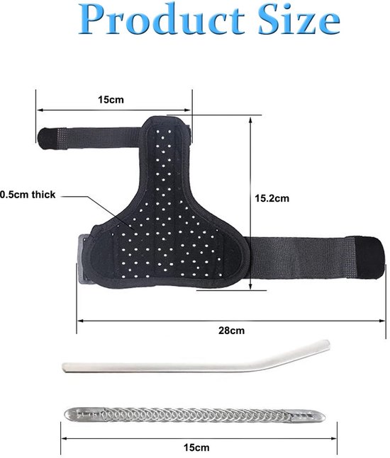 Duimbrace voor rechts en links, duimorthese voor duimverstuiking, duimzadelgewricht, artritis, peesschedeontsteking, universele duimspalk voor ondersteuning — afbeelding 2