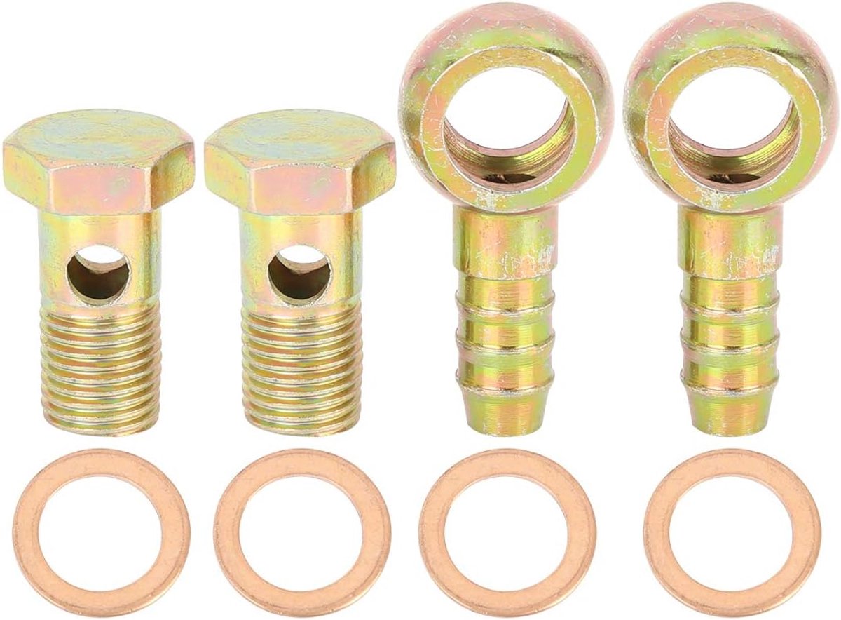 AUTOHAUX 2 sets 14 mm banjo interne diameter banjo bouten sluitring set voor auto