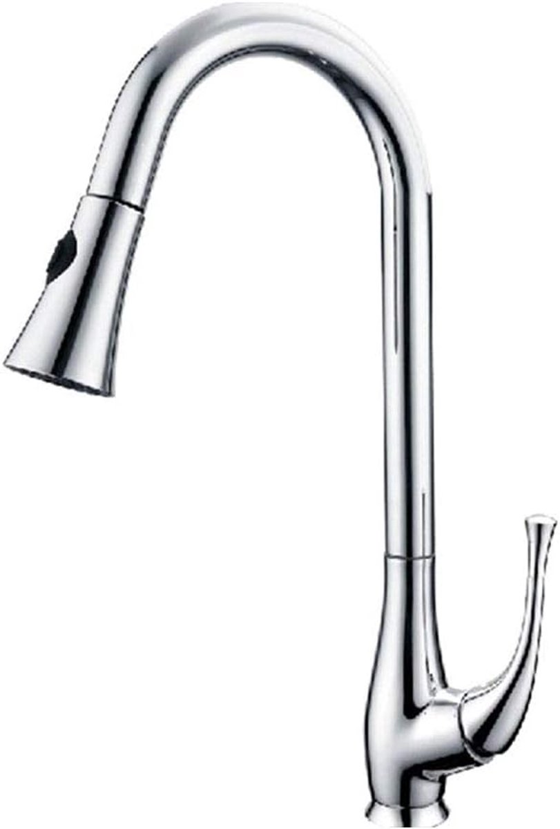 Koper Pull-Out Keukenkraan, Warm En Koud Kitchen Sink Kraan