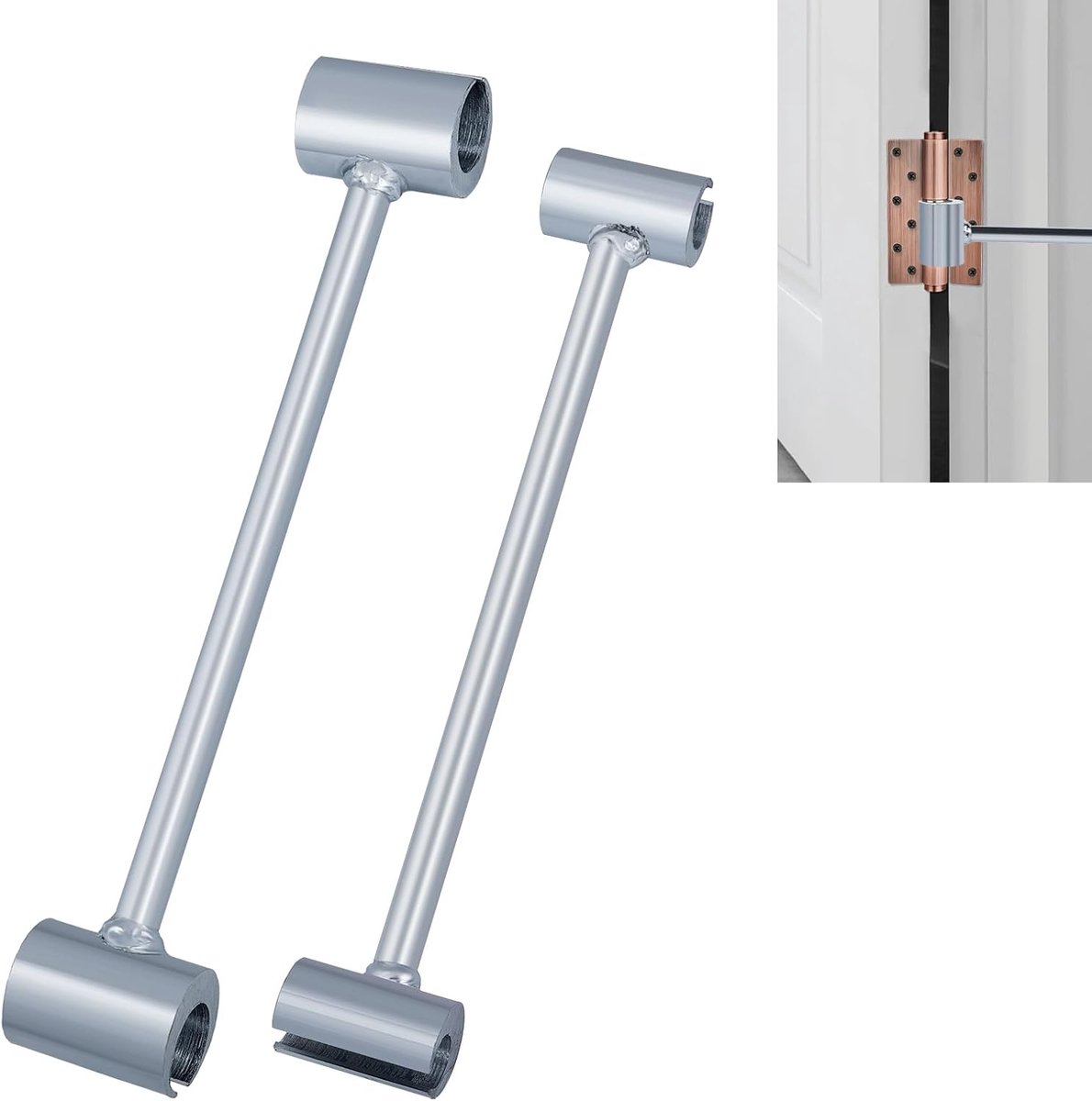 Deurscharnierinstelgereedschap, Deurscharniereparatiegereedschap Reparatiesleutel, Scharnierbuiger, Robuuste Scharnierspleet Instelsleutel voor Ingangsdeuren Brandwerende deuren (14-18mm/23-25mm