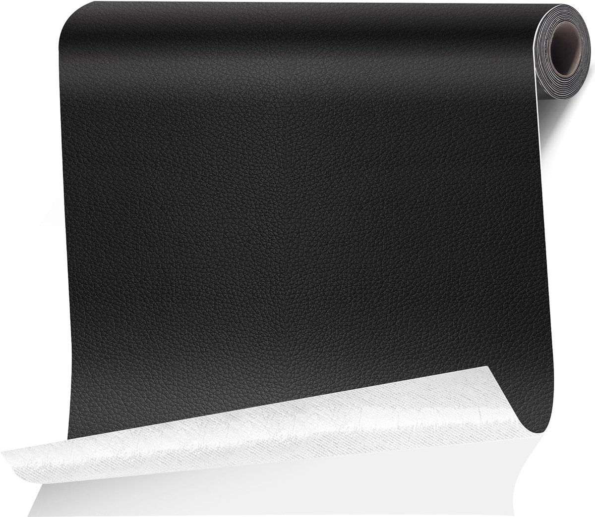 Flicken Zelfklevend, 90 x 200 cm Zelfklevende Kunstlederen Leder Reparatieset voor Meubels, Kunstlederen Lederflicken Zelfklevend voor Autostoel, Bank, Stoelen, Bootzitje, Sofa Zwart