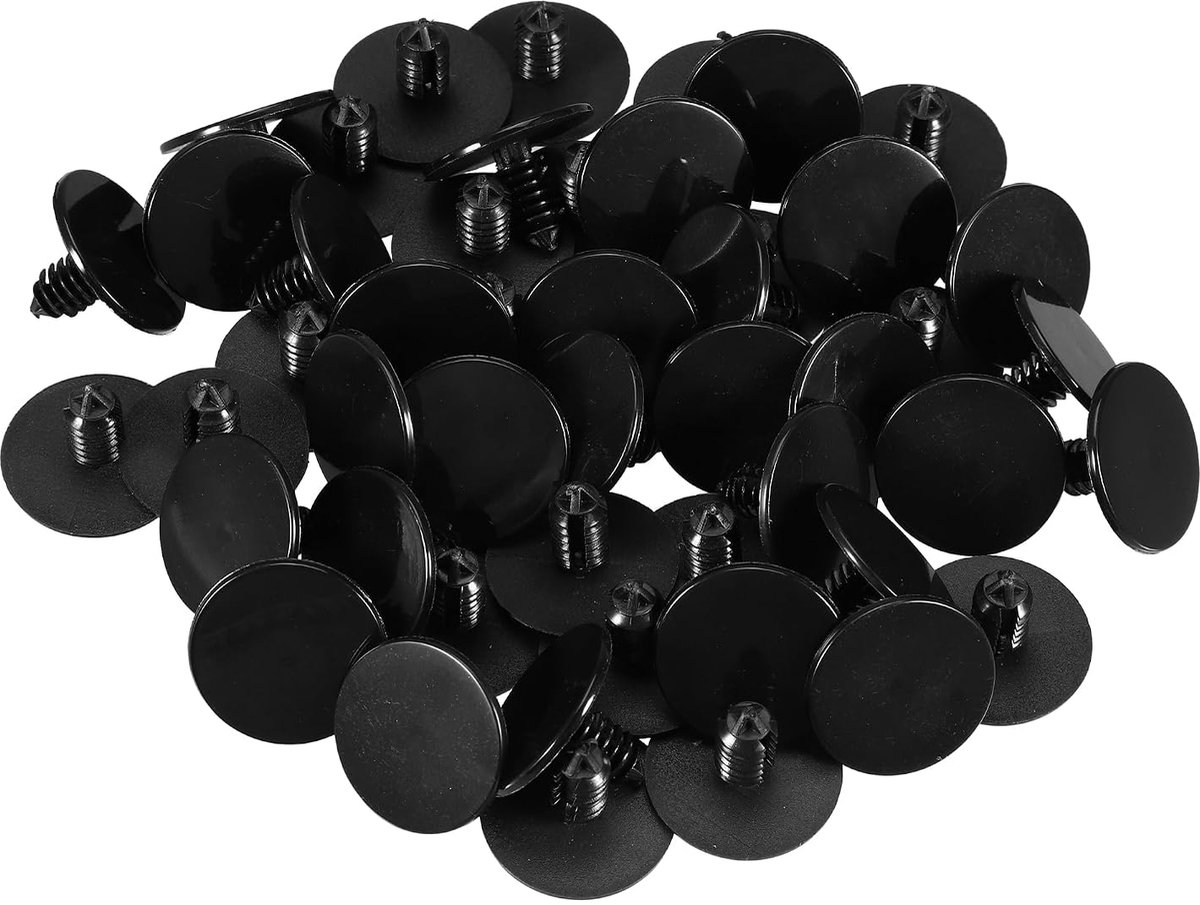 Headliner Hood Isolator Retainer Push Pin Clip, voor Dodge voor Ram 1500 2002-2008, Kunststof, No.6504135, Zwart, 50 Stuks