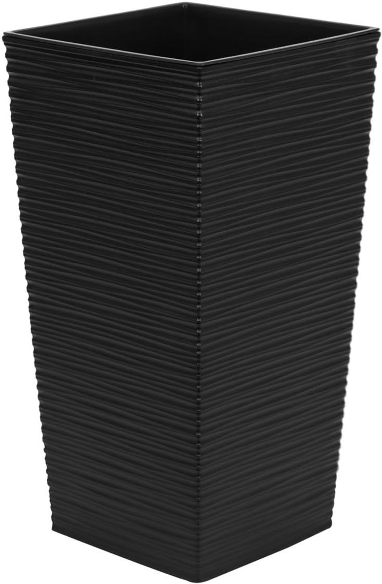 Hooggebogen plastic bloempot Finezja 57 cm hoogte met binnenvoering