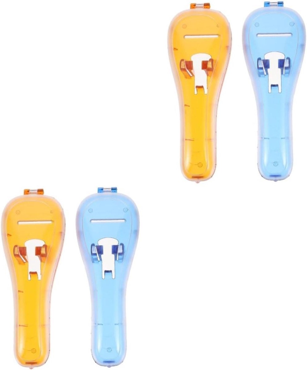 Scheermes Houder - Reis Etui - Veilig Opbergen - Lichtgewicht Draagbaar - 16.5 cm - Oranje Blauw