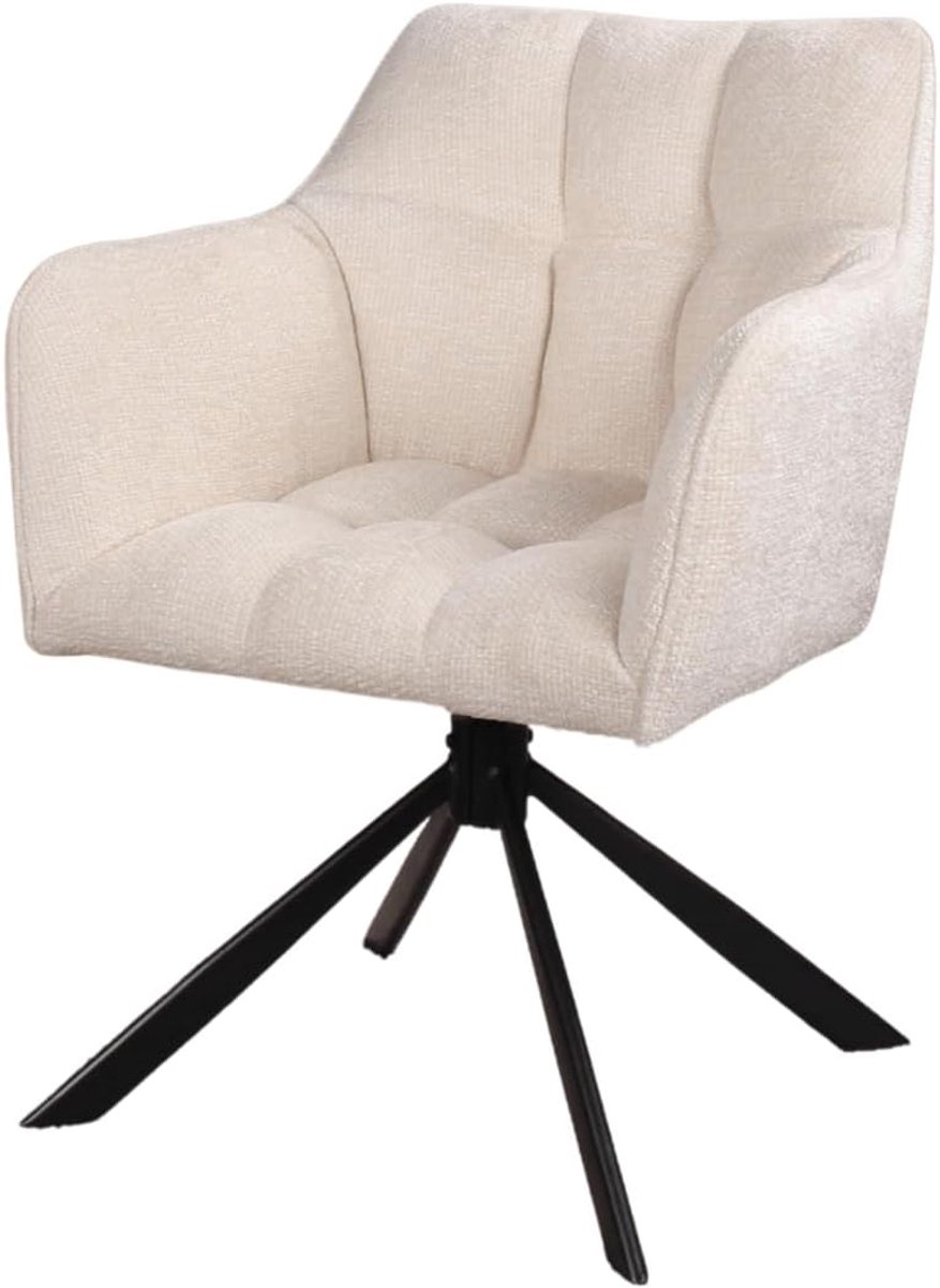 Fauteuil cream - rollback - comfortabel - perfect voor ontspanning - SnelShoppen