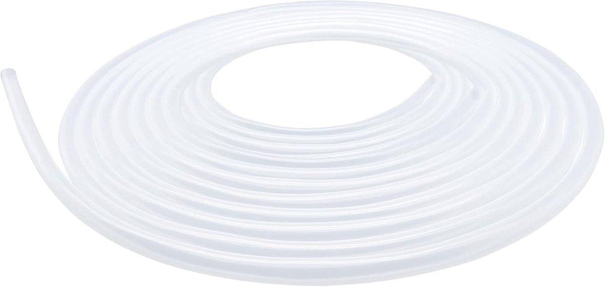 Voedselveilige transparante siliconen buis, afmeting 3 mm x 6 mm, lengte 11 m (30,1 ft), dikte 1,5 mm. Flexibele rubberen slang voor lucht/waterleidingen