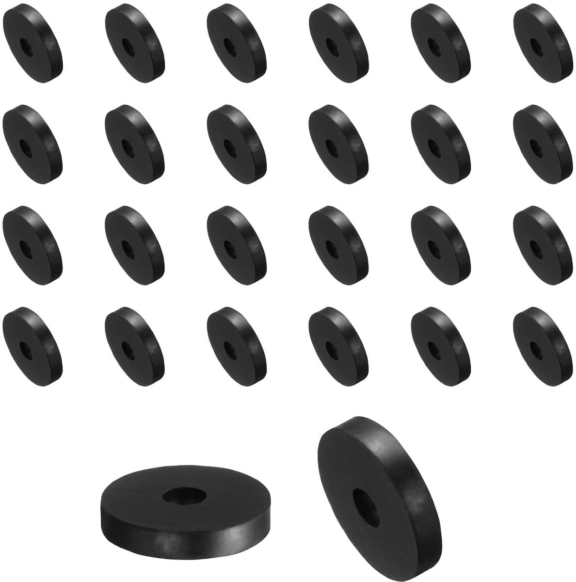 36 stuks rubberen sluitringen, 30 mm buitendiameter x 8 mm binnendiameter x 5 mm hoogte, ronde rubberen bussen, dikke rubberen sluitringen, voor huis- en autoaccessoires