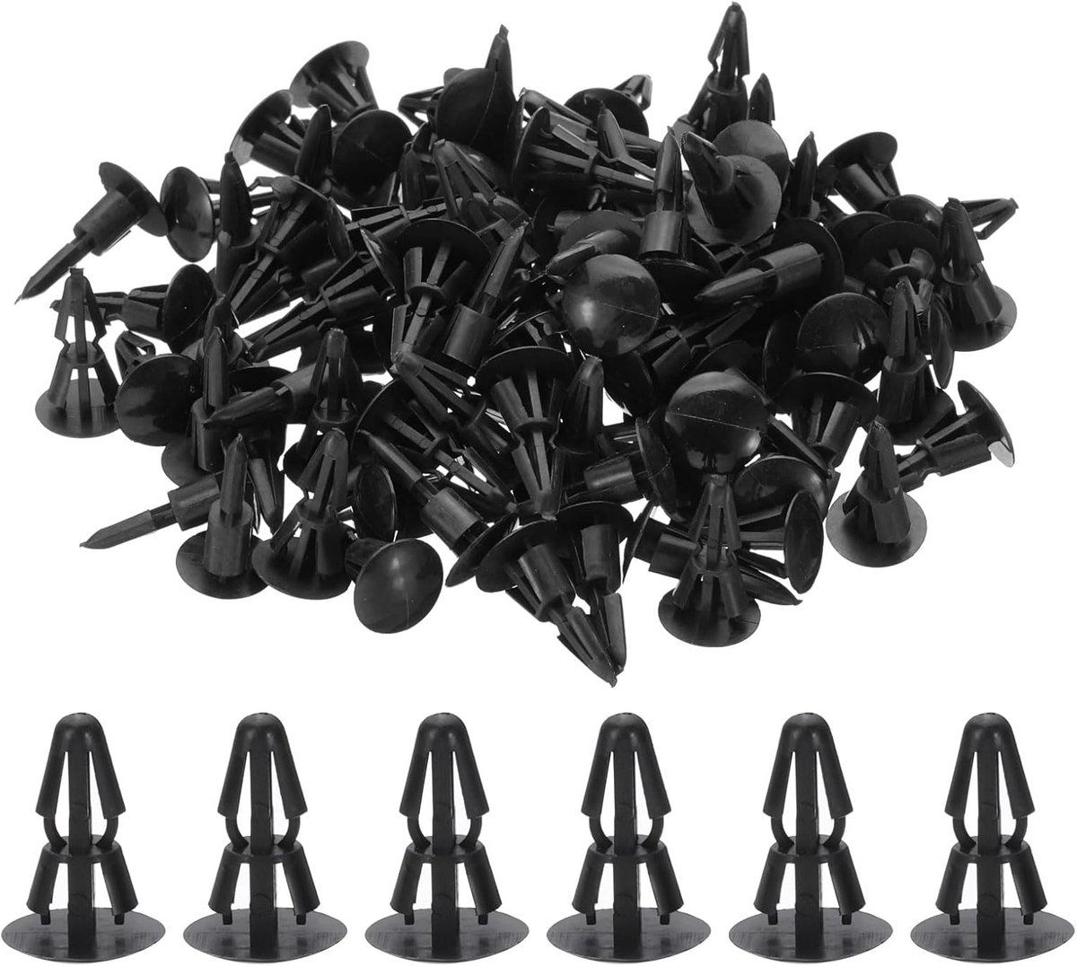 PCB Ondersteuning Spacer, 100 stuks 5 mm/0,2 inch Ondersteunende hoogte PCB Standoff Isolatie Board Stand Kolom Ronde Hoofd Plastic Ondersteuning voor PCB PC Board, Zwart