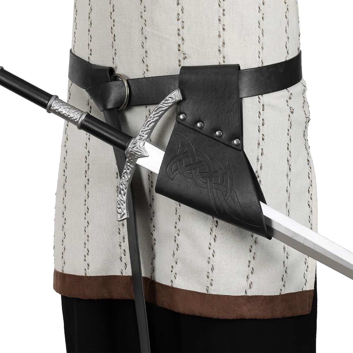Middeleeuwse Zwaard Frog met Gordel - Viking Zwaard Holster & Schedes, Vintage Renaissance Zwaard Schede voor LARP