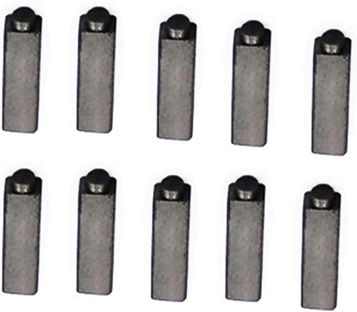 Haardroger (4 x 5,5 x 17 mm), 10 stuks nieuwe koperen motor-koolborstels voor de reparatie van elektrisch gereedschap, koolborstels in verschillende maten, borstels voor de reparatie van