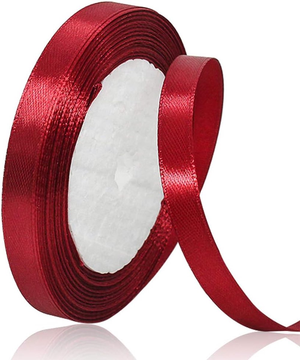 10 mm breed satijnen lint, 22 meter lint, cadeaulint voor geschenkverpakkingen, doe-het-zelf handwerk, boeketten, naaiprojecten, strikken maken, verjaardags- en bruiloftsdecoraties