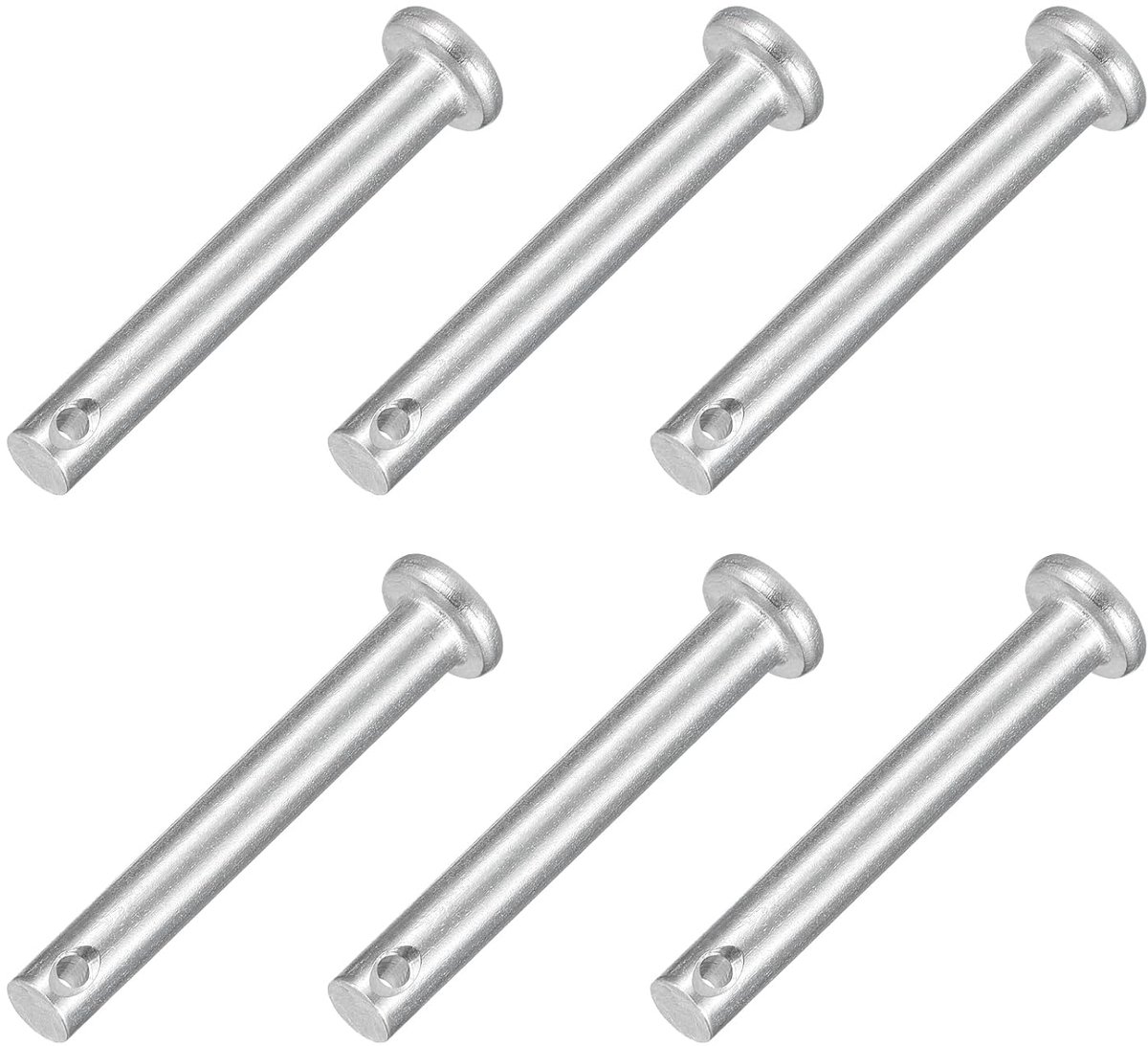 6 vorken M5 x 35 mm roestvrij staal 304, een gat voor trekhaak, mechanische reparatie van meubels, industriële installaties