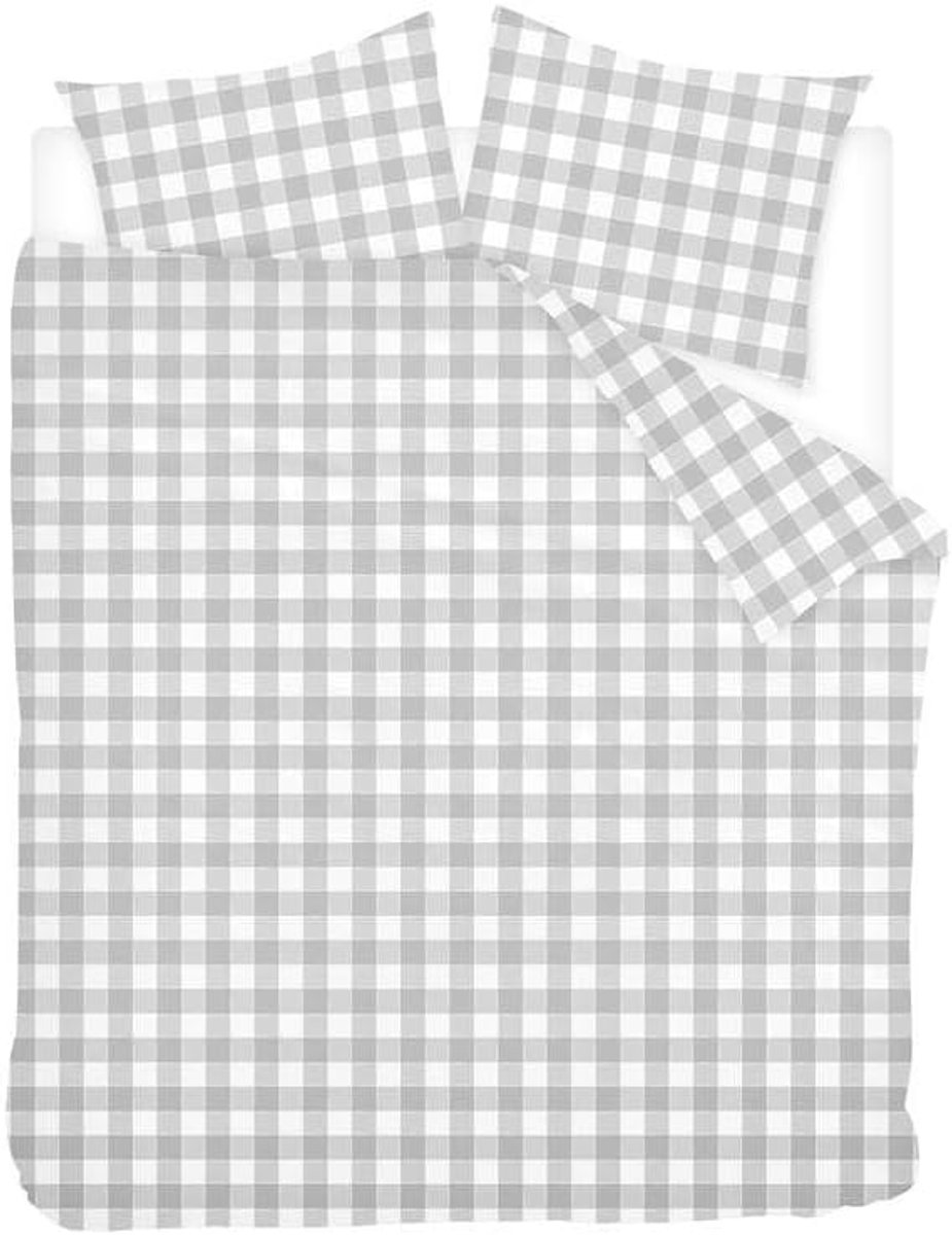 Dekbedovertrek Double 200x200/220 cm - Flanel - Ruitpatroon - Heerlijk comfortabel slapen - SnelShoppen