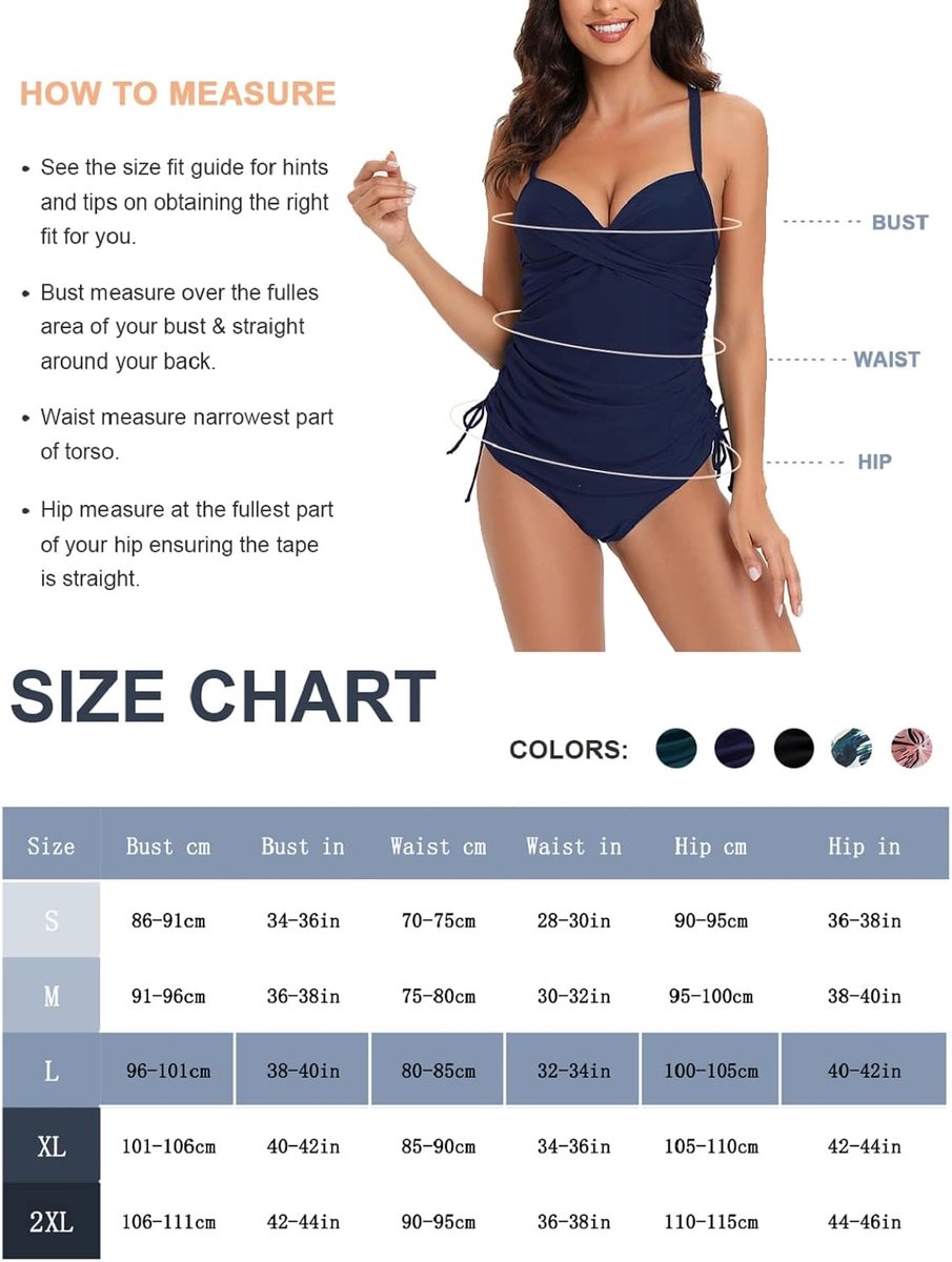 Damesbadpak, 2-delig, V-hals, vintage top bikini met trekkoord, crossover zwempak, push-up, badmode, verstelbare schouderriem, voor vakantie, strand