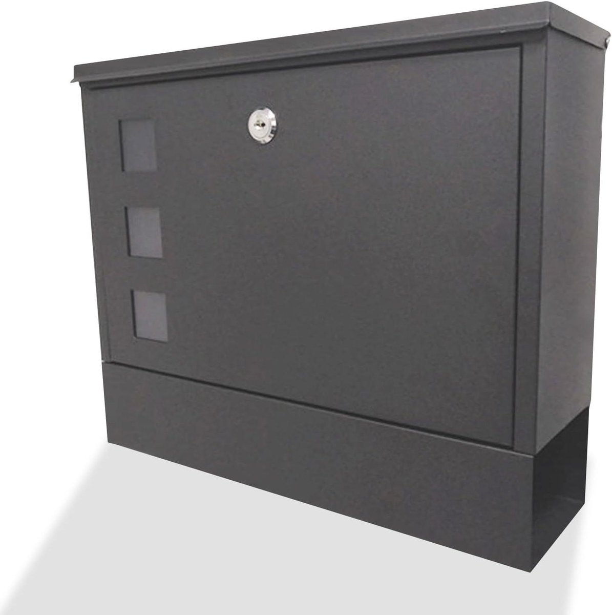 Brievenbus voor Buiten - Wandbrievenbus Postkast - Veilig Post Ontvangen - Afsluitbaar met 2 sloten - 36x95x30 cm - Wit