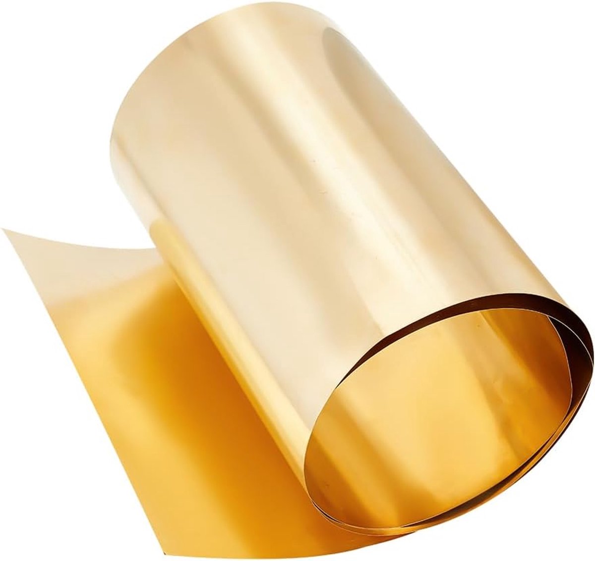 1 x 0,2 mm dik koperen messingplaat, koperfolie, puur koper, goudkleurig, voor snijden, knutselen, woondecoratie