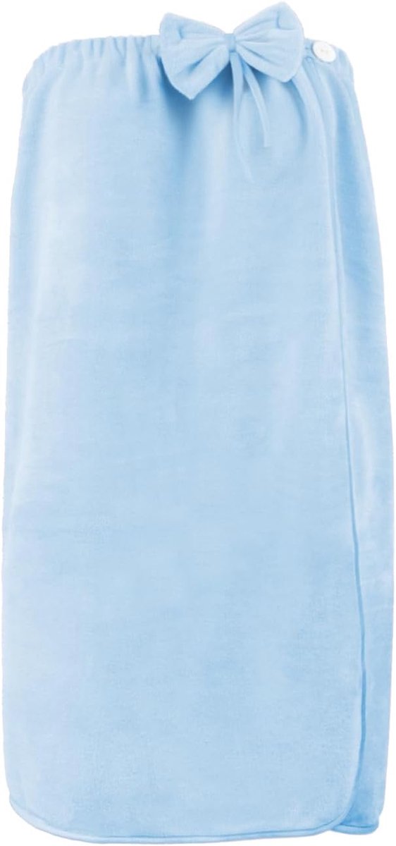 Saunakilt voor meisjes, met klittenbandsluiting, schattige strik, saunahanddoek, saunahanddoek, zwembad, badkamer, sauna, jurk, badhanddoek, badrok, microvezel, sarong, kilt