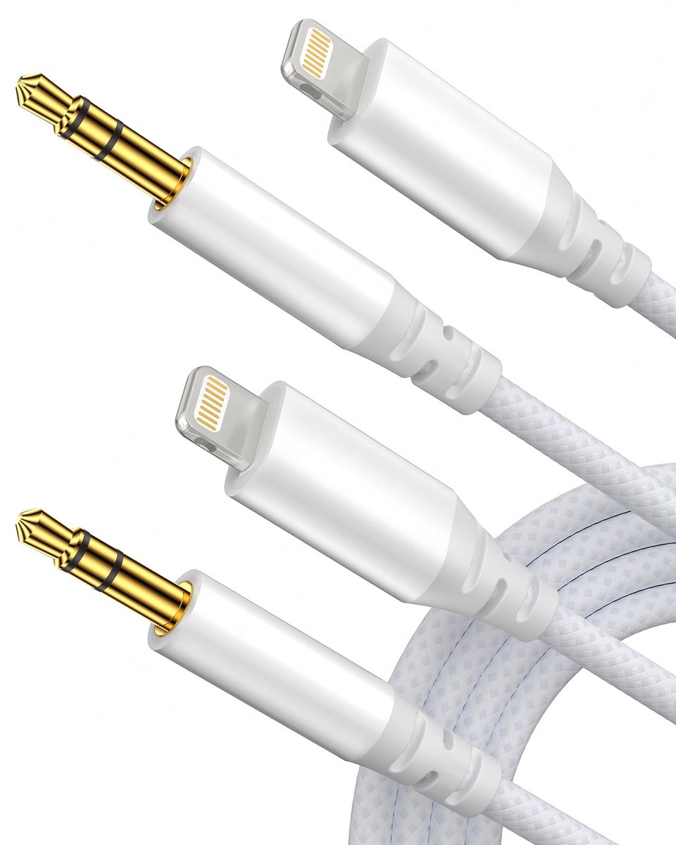 Audiokabel 3,5 mm - Jack i Phone Lightning - MFi-gecertificeerd - Voor helder geluid in auto of headset - SnelShoppen