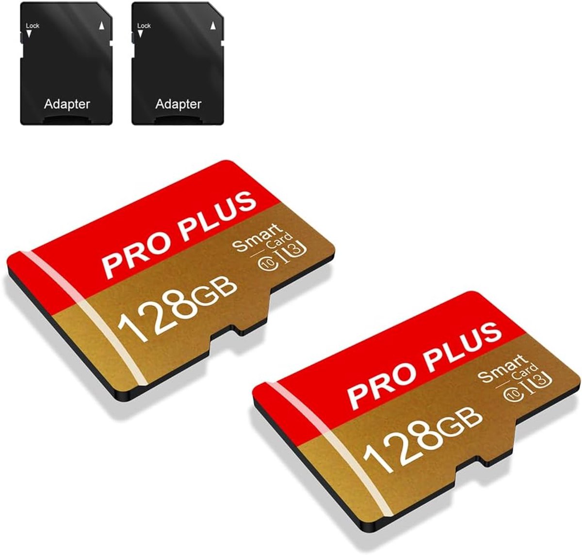 SD Geheugenkaart 8GB - 2 Pack met SD Adapter - UHS-I A1 C10 - Voor tablet, mobiel en camera - SnelShoppen