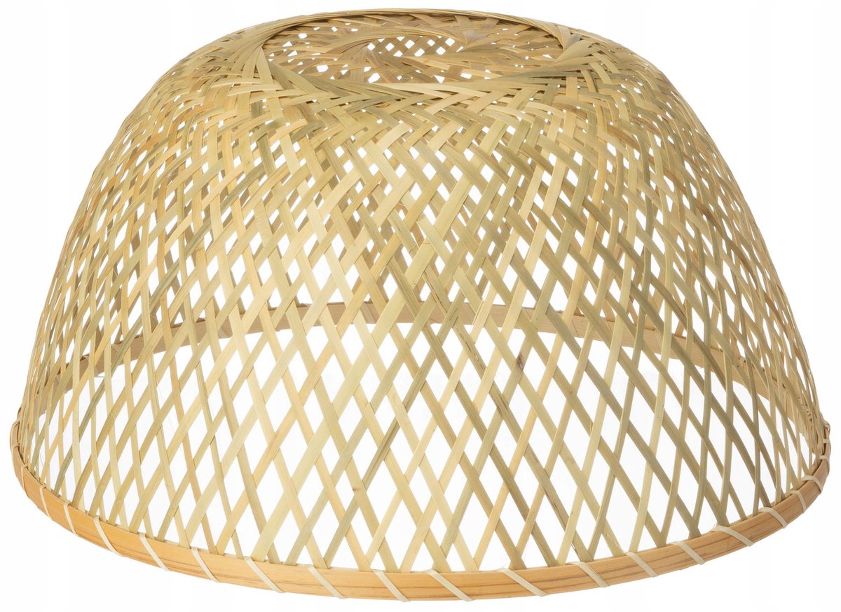 Bamboe Lampenkap Boho Stijl 38cm - Handgeweven Natuurlijk Materiaal