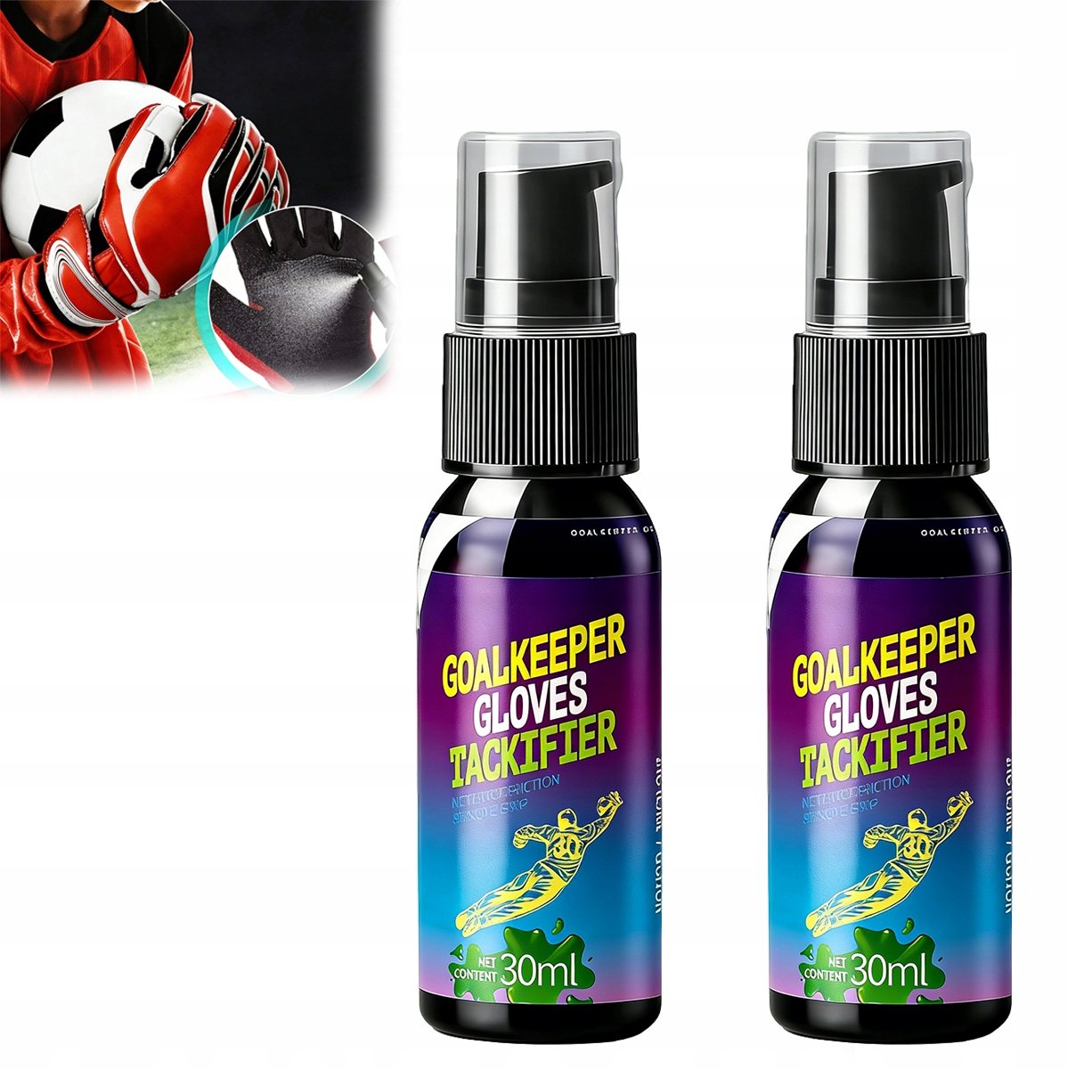 2x Spray voor Keepershandschoenen - 30ml - Verbeterde Grip