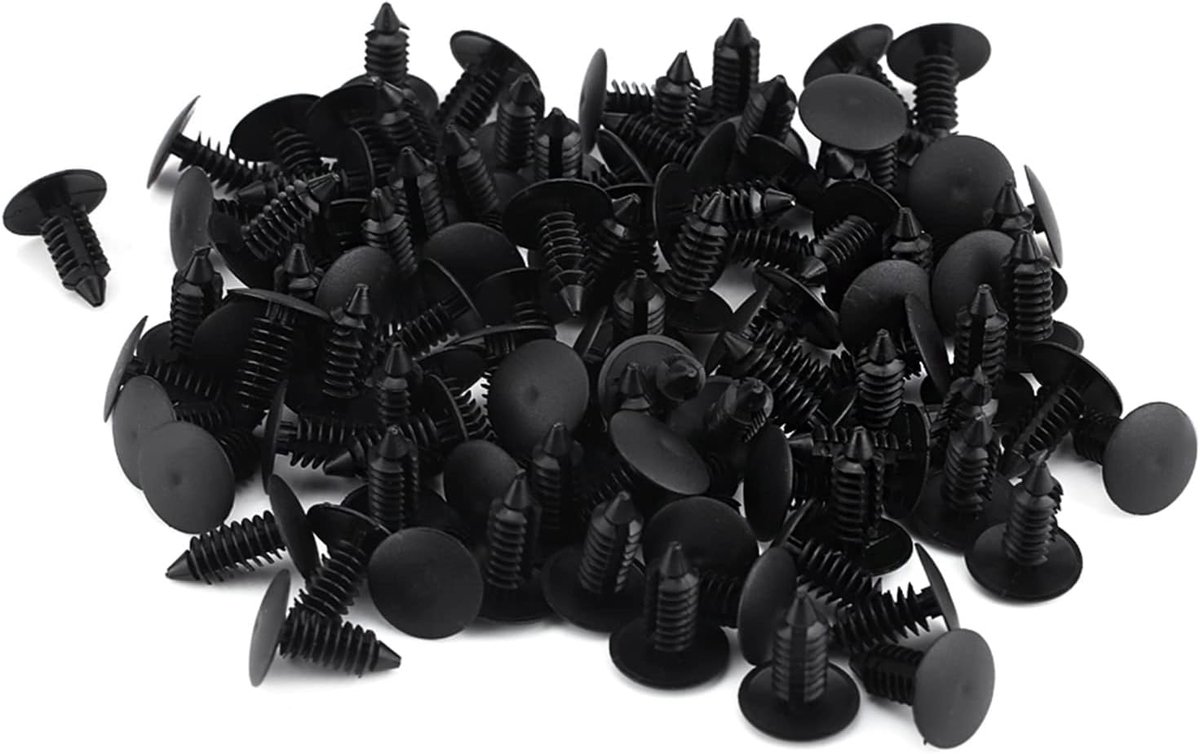 Rivets clips 100 stuks - Plastic bevestigingsclips - Voor auto interieur - Eenvoudige montage - ShopVlot
