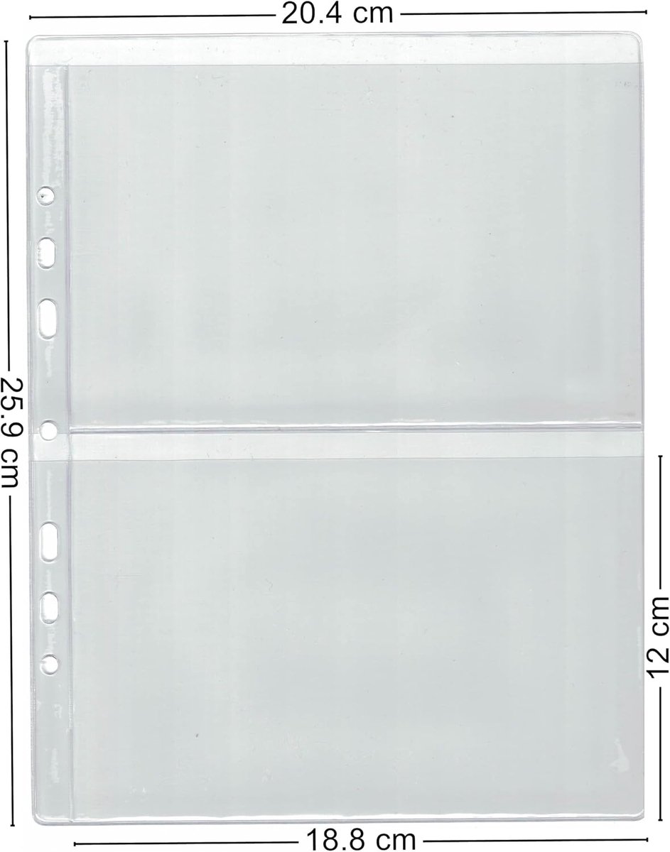 Bankbiljetten album 10 pagina's - grote capaciteit - zwart - perfect voor verzamelaars - ShopVlot