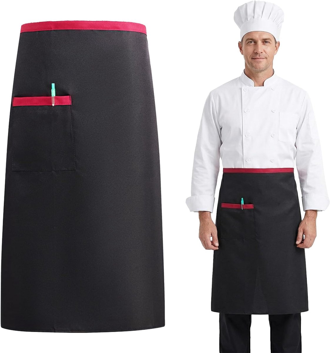 Schort 70 x 70 cm - hoogwaardig materiaal - flexibel verstelbaar - ideaal voor koken - ShopVlot