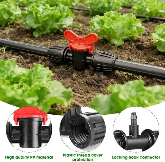 Watergeefset 22-delig - 1/2 inch druppelslangen - Barbed connectoren - Ideaal voor tuinbewatering - ShopVlot — afbeelding 2