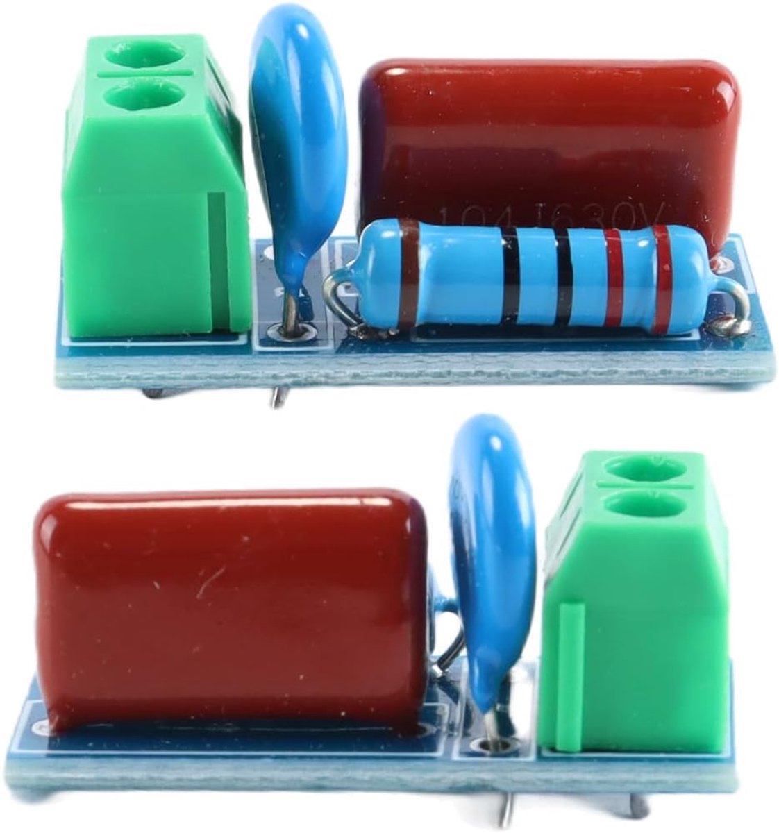 RC Snubber/Absorptiecircuit Module - 5 Stuks - Bescherming voor relaiscontacten - Verleng levensduur van relais - ShopVlot