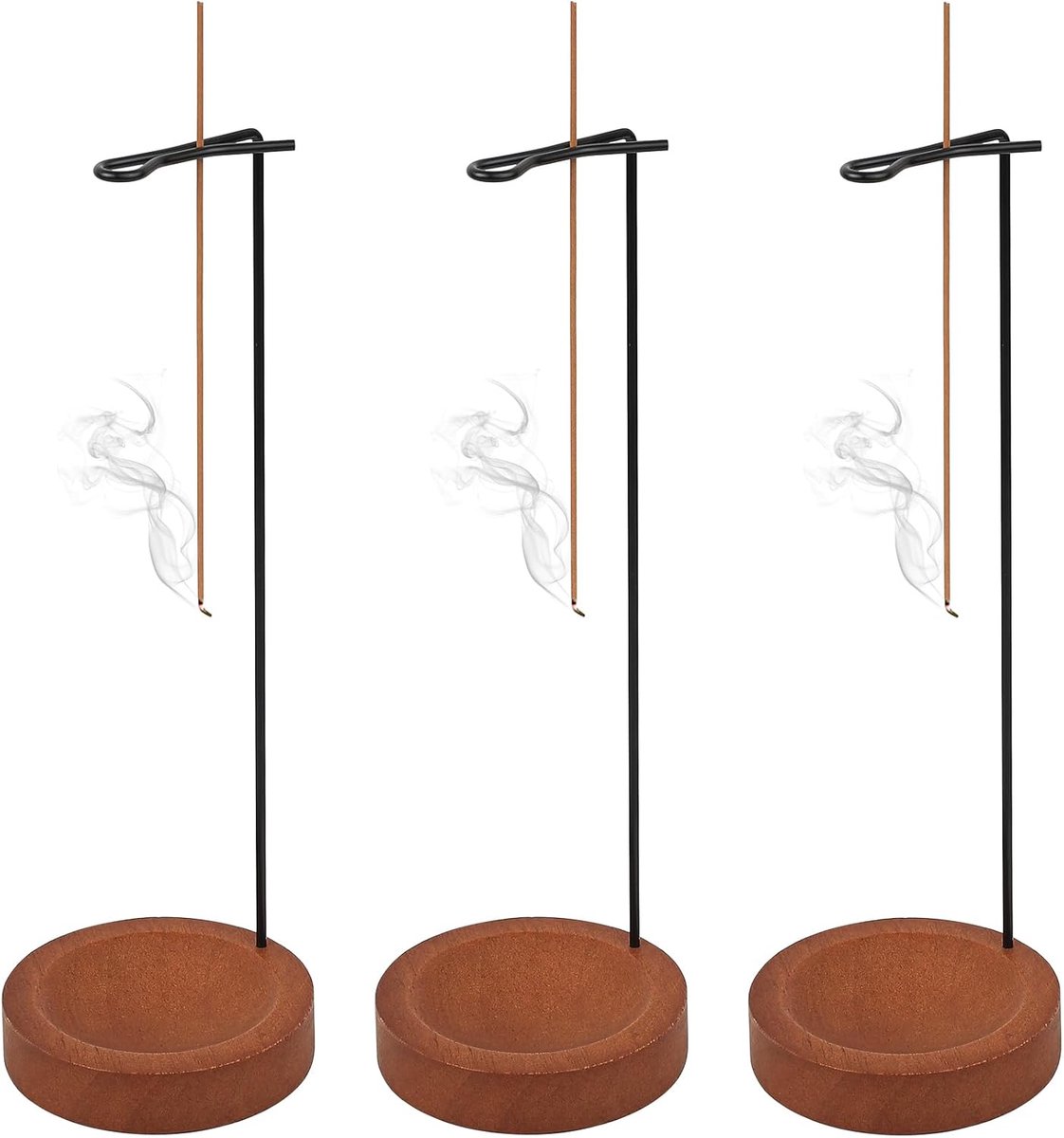 Insectenhouder 3 Stuks - Houten en Metalen Varianten - Omgekeerd Ontwerp - Voor Yoga en Meditatie - ShopVlot