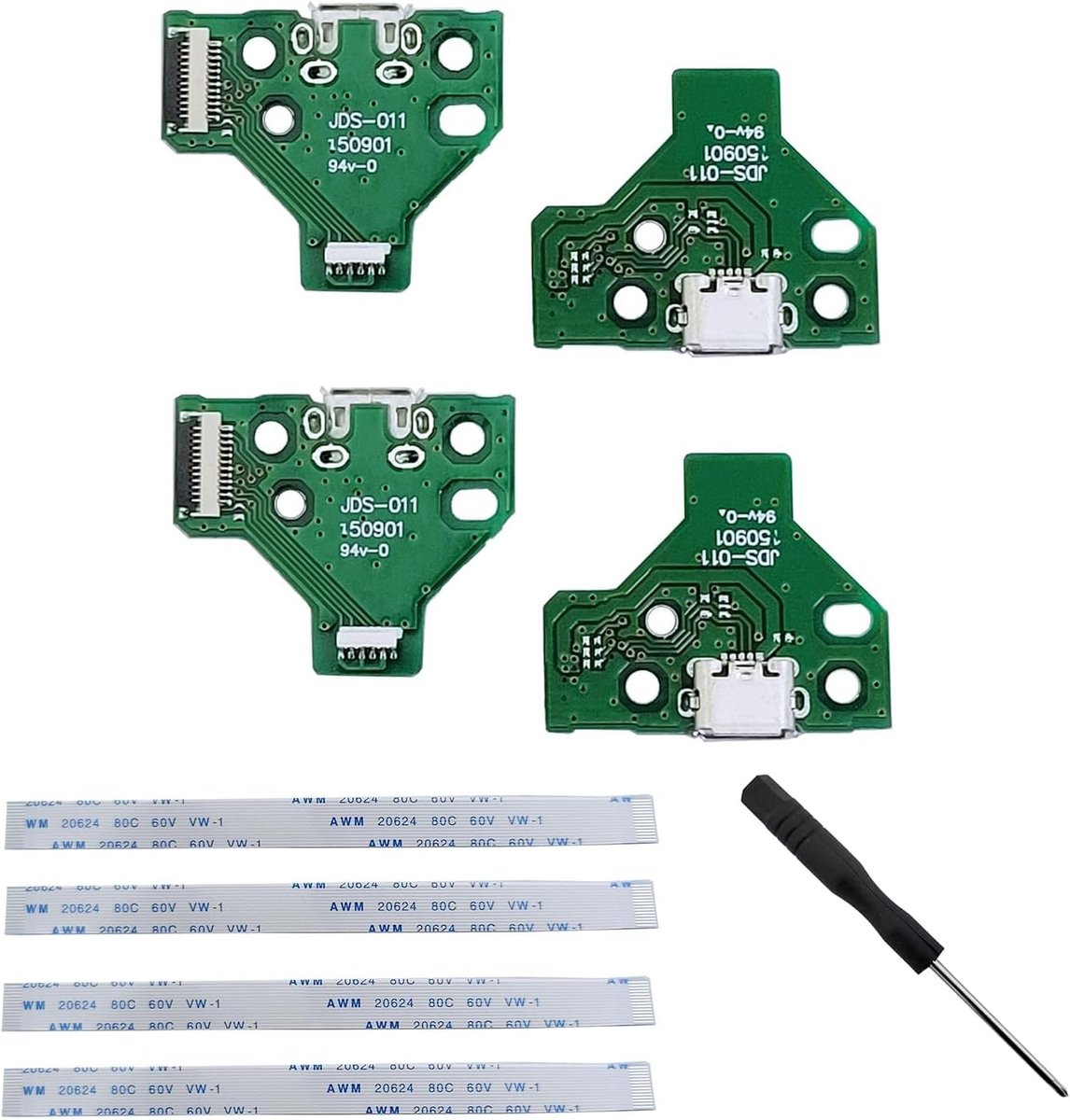 Interface Board JDS-011 en 12 Pin Lint Kabel - Compatibel met PS4 Pro/PS4 Slanke Controller - ShopVlot