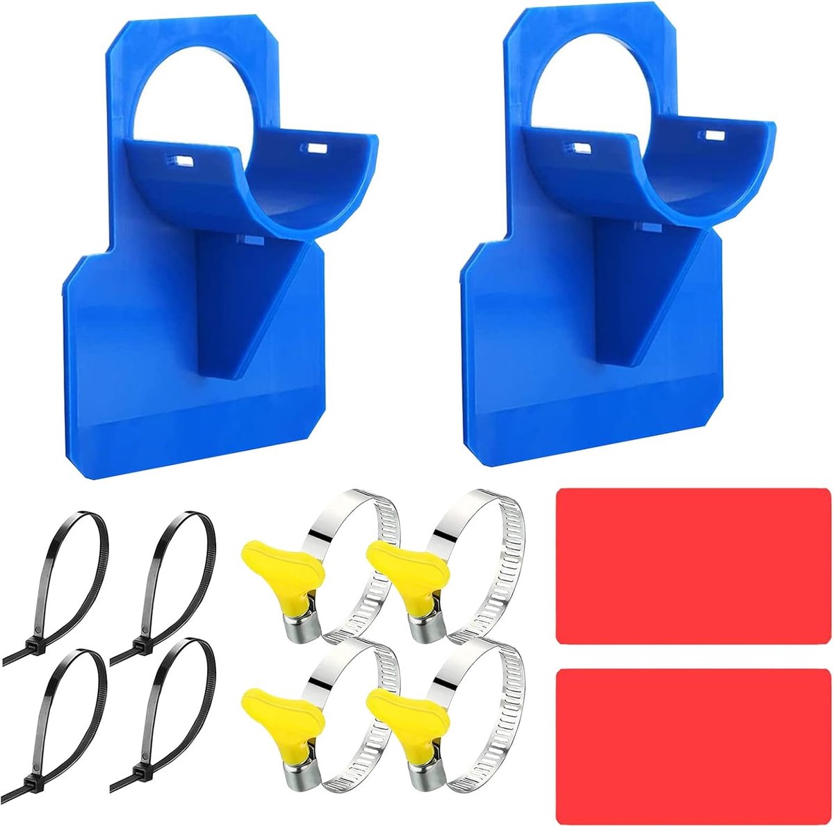 Poolslanghouder 30-37 mm - Plastic - 2 Stuks - Voor het netjes opbergen van slangen - ShopVlot