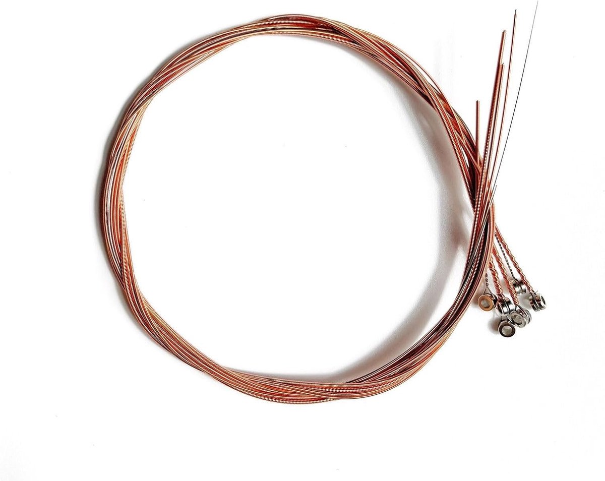 Akoestische gitaar snaren set - 6 roestvrijstalen vervangende snaren - hoogwaardig koper - duurzame klankbehoud - ShopVlot