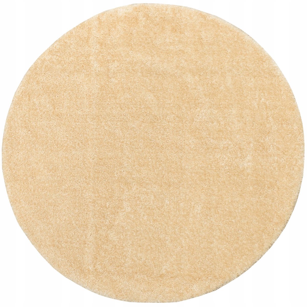 Rond Shaggy Vloerkleed Beige Antislip 100cm - Malmö