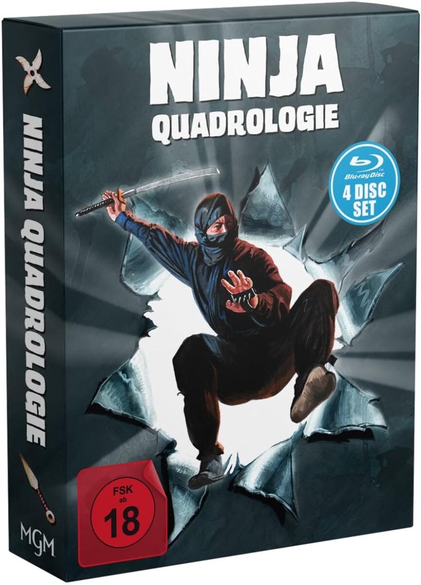 Ninja Quadrologie 1-4 Uncut Deluxe-Edition - Digipak in Schuber - Complete filmcollectie - Geniet van spannende actie - ShopVlot