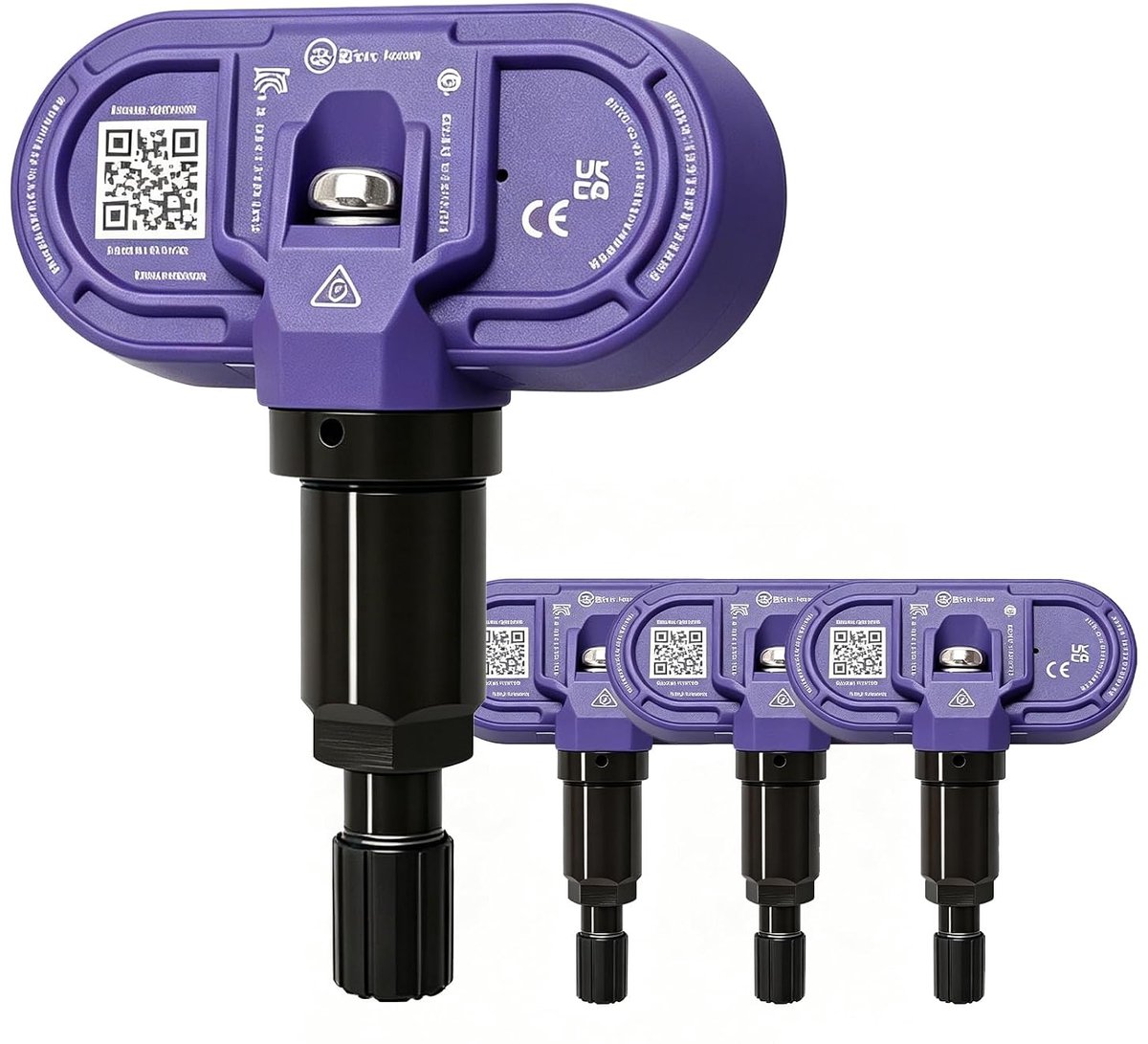 Bluetooth bandenspanningssensoren - 4 stuks - OEM-kwaliteit - Zorgeloos rijplezier voor Tesla - ShopVlot