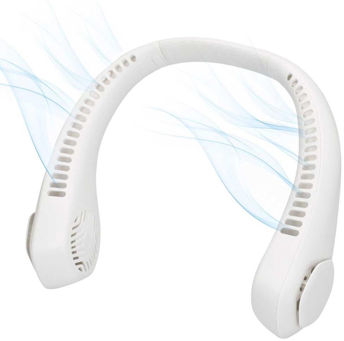 nekventilator 22,5 x 20,5 cm - ABS en siliconen - 3 luchtmodi - ideaal voor warme dagen - ShopVlot
