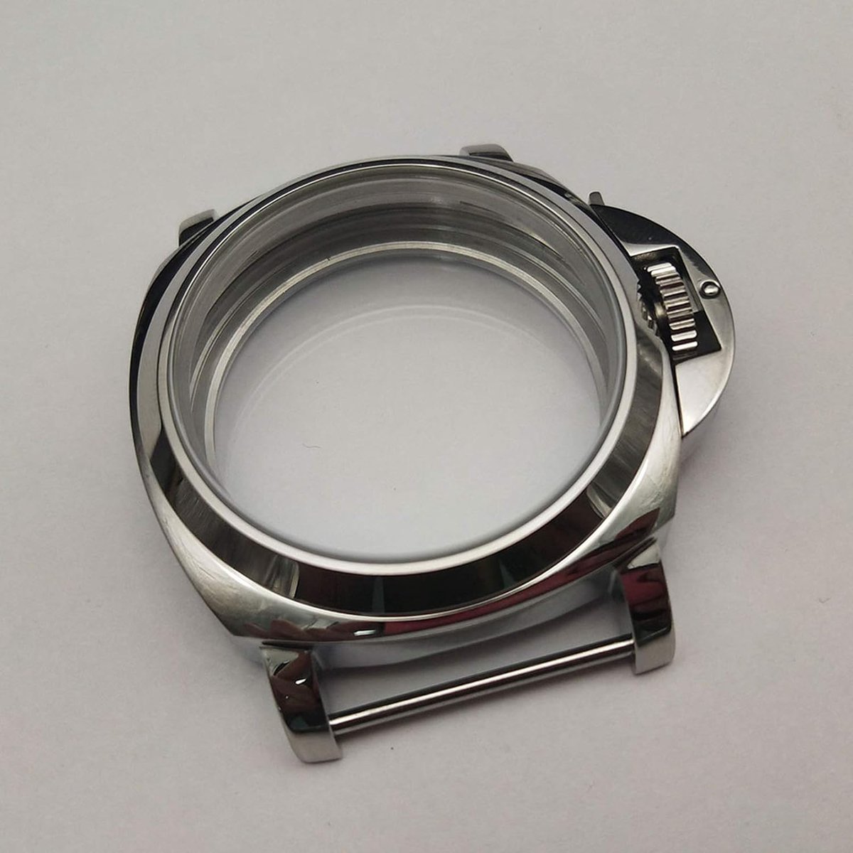 Horloge kast 44mm - RVS zilver - Gepolijst - Voor ETA 6497/6498 ST36 beweging - SnelShoppen