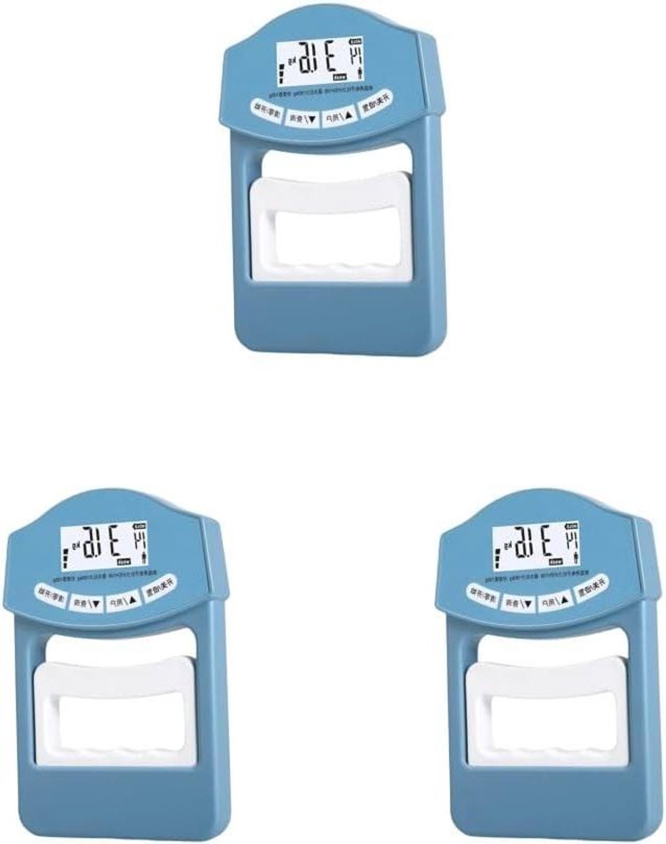 Digitale Hand Krachtmeter - Grip Sterkte Meter - Onderarm Training - Hoge Precisie Sensor - 90 kg - Blauw