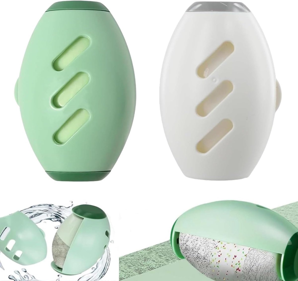 Herbruikbare pluisroller - 2 gelballen - wasbaar - ideaal voor kleding en huisdierenhaar - SnelShoppen