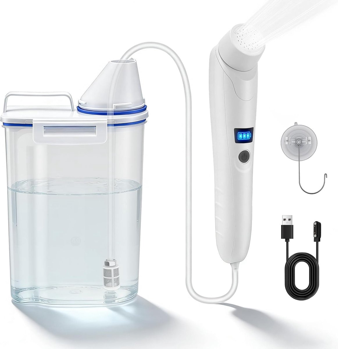 Mobiel bidet 3L - Elektrisch met watertank - Voor camping en outdoor - Comfortabele reiniging - SnelShoppen