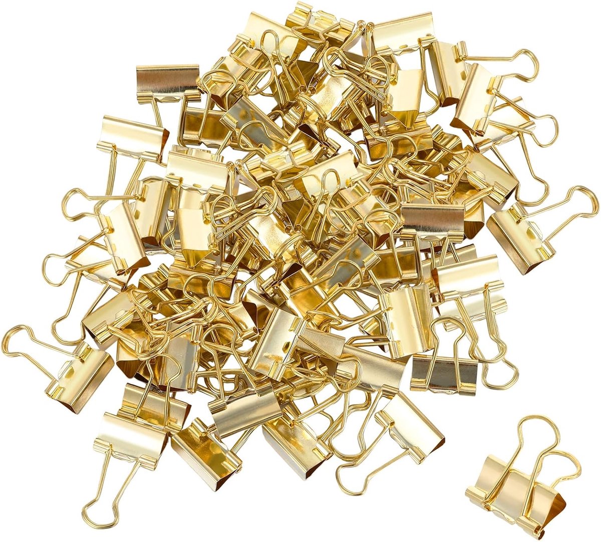Papierclips 19 mm - metalen clips - duurzaam materiaal - handig voor organiseren - SnelShoppen